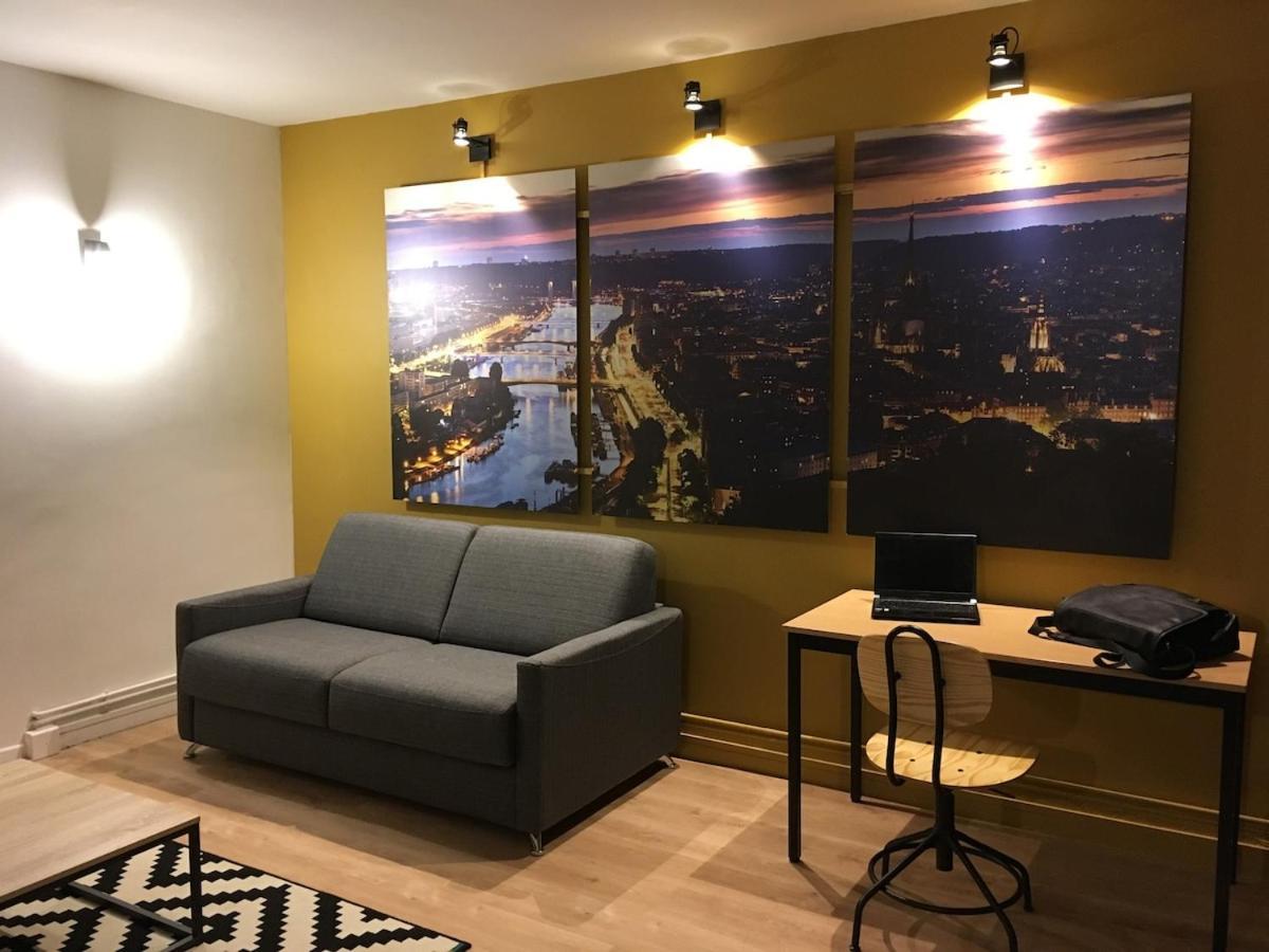 La Cathedrale - Vue Sur Seine Apartment Rouen Bagian luar foto
